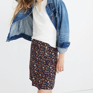 Madewell Floral Mini Skirt Garden Party